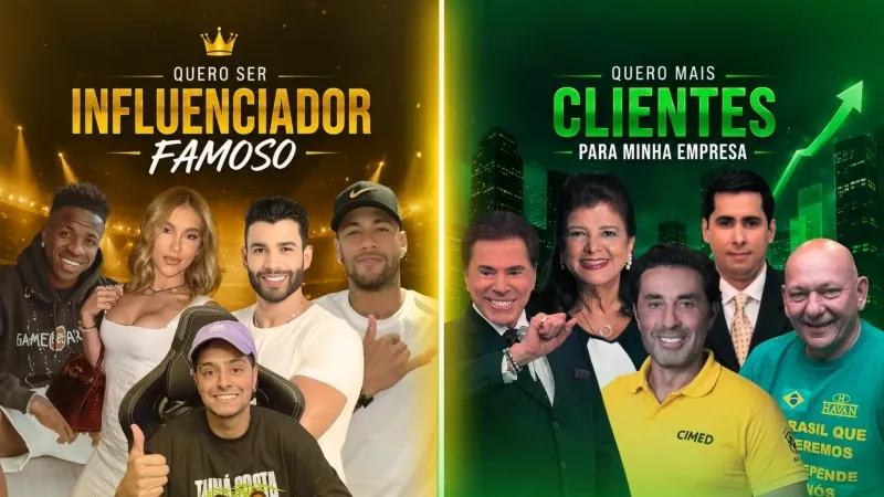 Quero ser influenciador famoso ou quero mais clientes para minha empresa
