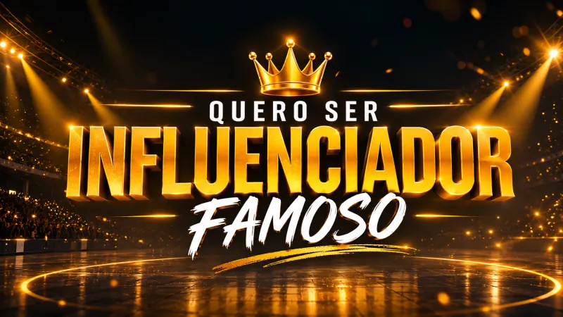 Quero ser influenciador famoso